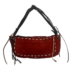 Bolso Al Hombro, Ante, Rojo,2*